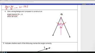 Geometry Module 1 Study Guide 2018