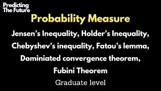Jensen’s, Holder’s, Chebyshev’s inequality | Fatou’s lemma | Dominiated convergence | Fubini Theorem