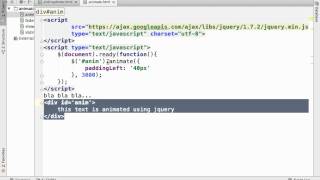 The jQuery animate Function
