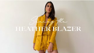 Sewing The Heather Blazer & Opal Pants Pattern Review | Recreating a Co-ord Outfit