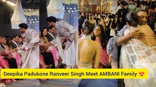 When Ranveer Singh Meet Mukesh Ambani \u0026 Deepika Padukone Giving Hug To Mukesh Ambani 😍