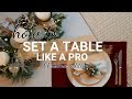 HOW TO SET THE TABLE  FOR THE HOLIDAYS | Set table for Christmas tutorial 2020 edition | Casaly