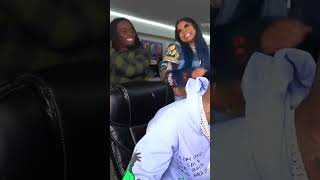 Blueface His Girlfriend Presses Kai Cenat For Not Liking The Freestyle!😂