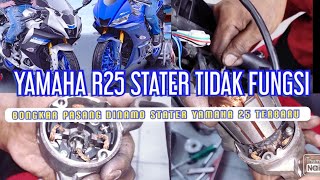 BONGKAR PASANG DINAMO STATER YAMAHA 25 TERBARU