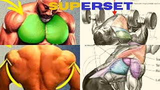 8 Best CHEST & BACK Exercises AT HOME (DUMBBELLS ONLY) SUPERSET WORKOUT FOR MASS.