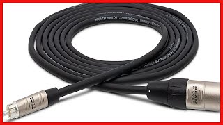 Hosa HRX-020 REAN RCA to XLR3M Pro Unbalanced Interconnect Cable, 20 feet