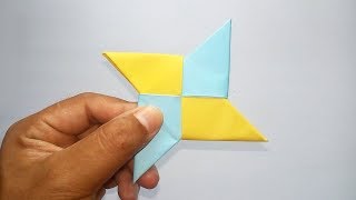 How To Make A Paper Ninja Star(Shuriken) - Easy Origami Ninja Star