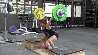 Jocelyn Forest Haynes (58kg) - Block Snatch Waves and Snatch Deadlifts on Riser