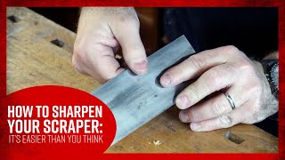 How to Sharpen your Scraper - it's easier than you think!
