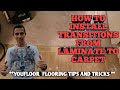 How To Install Transitions From Laminate To Carpet - Pergo 4 n 1 Transition