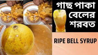 Wood Apple juice || Winter drink || গাছ পাকা বেলের শরবত , বেলের শরবত রেসিপি |  Beler Sorbot Recipe.