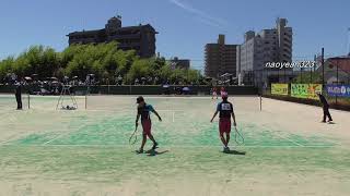 2018年 中国ミニ国体 少年男子 第三対戦 大橋・大年（広島県） 対 河原・米澤（岡山県）