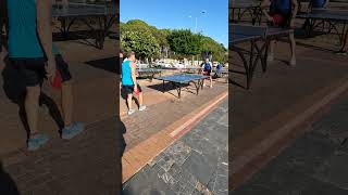 Street table tennis games in Turkey #shorts #youtubeshorts #tabletennis