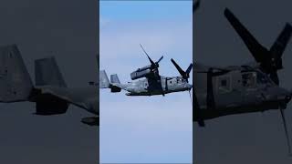 CV-22 transform to heli mode from flght mode #shorts #aviation #osprey  #avgeek