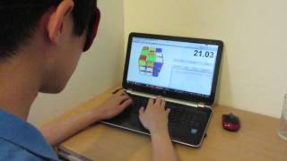 3BLD on a virtual cube ~ 1 minute