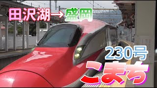 【臨時ダイヤ】秋田新幹線こまち230号　田沢湖→盛岡　2022/4/25