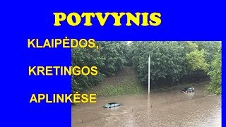 Potvynis Klaipėdos ir Kretingos apylinkėse