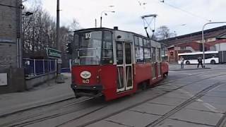 One minute of Upper-Silesian trams in April, 2008