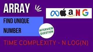 Find Uniq Element in Array || Java Program || Interview Question Answer