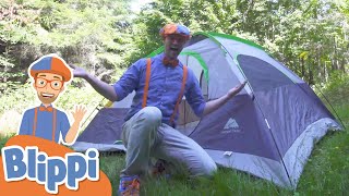 Blippi Visits A Camp Site | Learning How To Camp | Educational Videos  For Kids