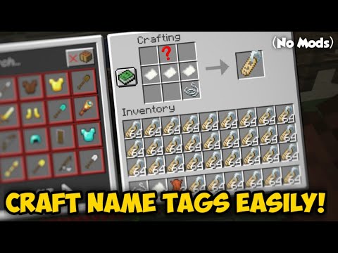 How To Craft/Make A Name Tag In Minecraft - Ultimate Guide - YouTube