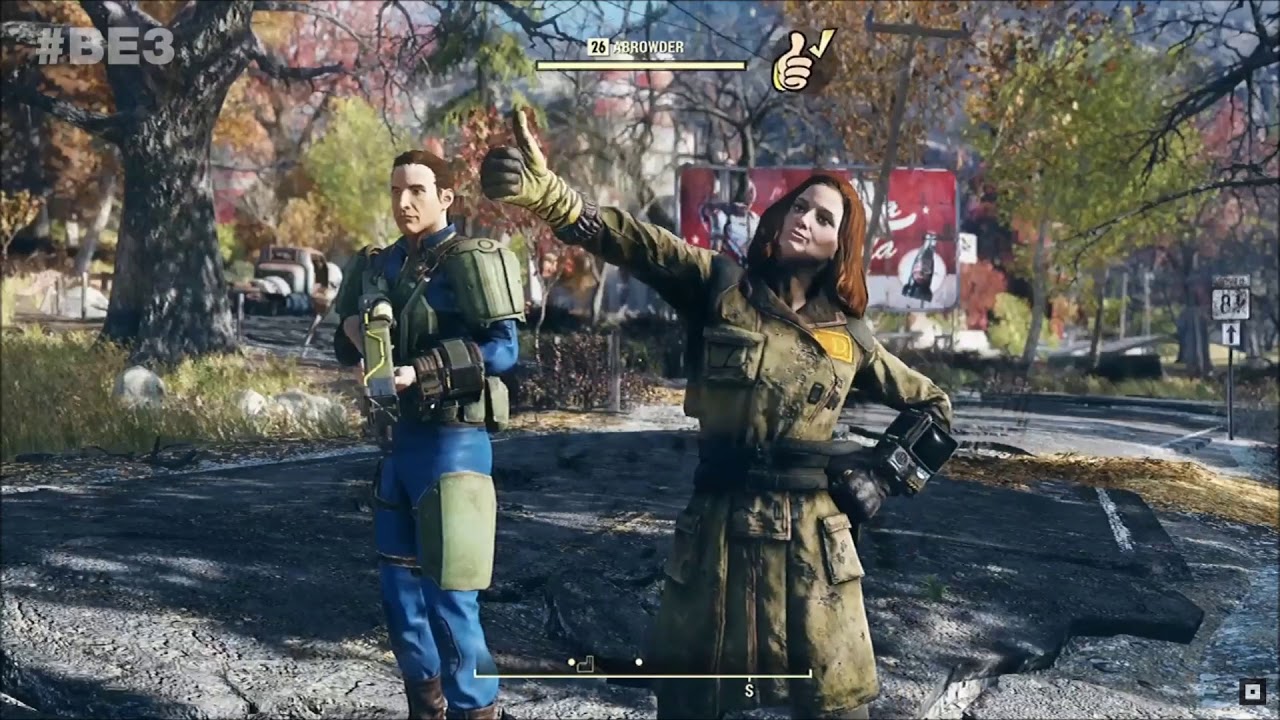 Fallout 76 Gameplay (Bethesda E3), 폴아웃 76 게임플레이 영상 - YouTube