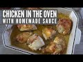 Chicken in the oven with homemade sauce | Food From Portugal