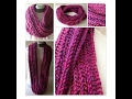 Infinity Scarf - Thick - Chunky and Soft - Fuchsia - Purple