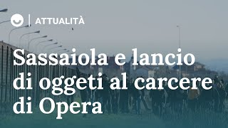 Sassaiola e lancio di oggetti contro le forze dell'ordine a Opera