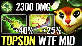 🔥 TOPSON Hoodwink MID 13min Ethereal Blade + Aghanim — 170% More Magic WTF 2300 Ult DMG Dota 2 Pro