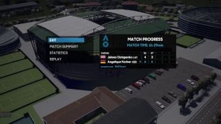 AO International Tennis: Wimbledon 2018 - Ladies' Singles Semi-Final: Ostapenko v Kerber