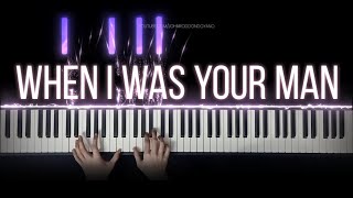 Bruno Mars - When I Was Your Man | Piano Cover with Strings (with Lyrics & PIANO SHEET)