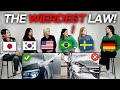 Car washing is illegal? The Weirdest Law in Each Country! (Brazil,USA,Sweden,Japan,Korea,Germany)
