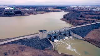 Claireville Reservoir drone