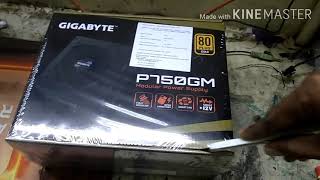 Gigabyte p750GM SMPS unboxing