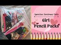 Pencil Packs for Operation Christmas Child - Girl 10-14 5-9