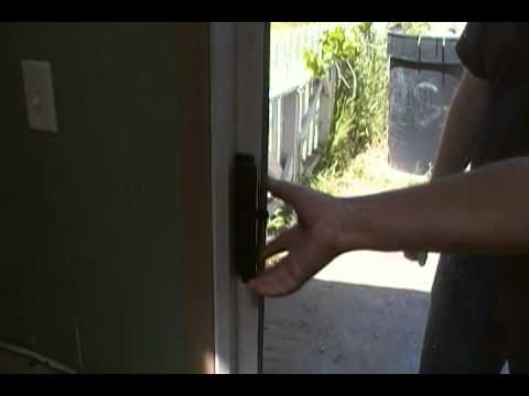 How to open a locked sliding glass door How to open a locked sliding glass door