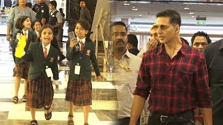 Akshay Kumar At Special Screening Of Film Mission Mangal For Ira Global School Students