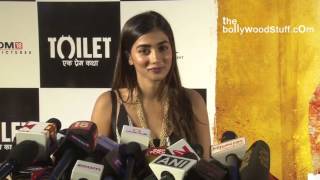Pooja Hegde At The  Premiere Of  Toilet Ek Prem Katha