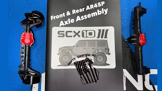 SCX10 iii Build Series Pt 1 AR45P Axle Assembly