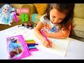 Write ABC letters alphabets with Frozen Elsa Colourful sketchpens|My Rockstar Daughter