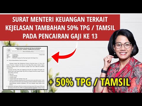 HORE, KEJELASAN TAMBAHAN 50% TPG/ TAMSIL GAJI KE 13 KHUSUS UNTUK GURU ...