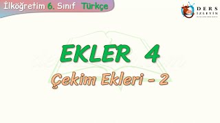 EKLER - 4 / ÇEKİM EKLERİ - 2