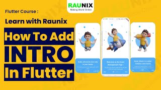 how to add intro images or onboarding images in flutter app #raunix #intro #onboarding