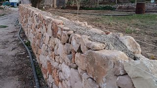 At the country in Sicily - I made the stone fence (part 2) + how much I spent