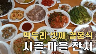 [시골먹방] 먹두리 셋째 결혼식 시골 마을 잔치 [countryside feast] /MUKBANG/EATING SHOW