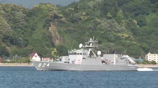 M160515B 海上自衛隊 ミサイル艇『はやぶさ』 敦賀港出港