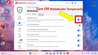 How to Temporarily Disable Bitdefender Total Security 2024