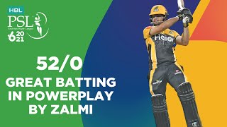 Great Batting In Powerplay By Zalmi | Peshawar Zalmi vs Multan Sultans | Match 21 | HBL PSL 6 | MG2T