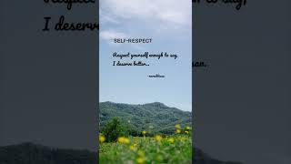 Self-respect//english quote #youtubeshorts #trending #explore #motivational